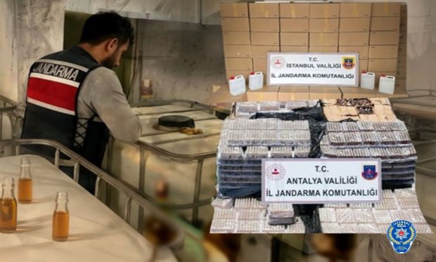 İstanbul ve Antalya merkezli 81 ilde sahte alkol operasyonu: 121 gözaltı…