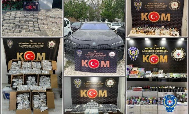 Antalya’da kaçakçılık operasyonlarında 17 şüpheliye işlem…
