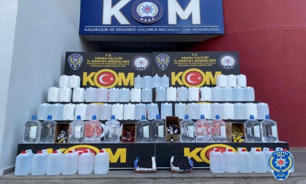 Adana'da 800 litre kaçak etil alkol ele geçirdi…