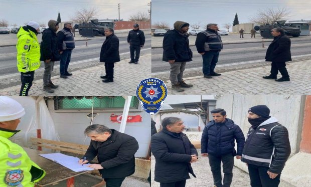 Mardin İl Emniyet Müdürü Görevi Başındaki Polisleri Ziyarette Bulundu...