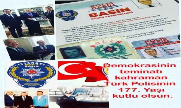 İstanbul Polis Basın Gazetesi Eskişehir Bölge Temsilcisi Oral Büyüksarı Polis Teşkilatının 177. Yıl Dönümünü Kutladı...