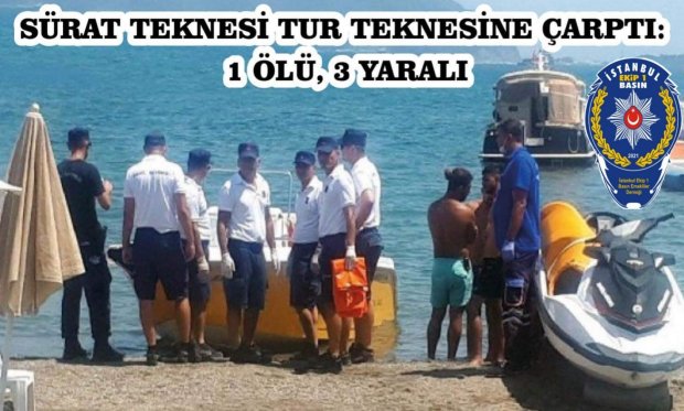 Muğla Marmaris İlçesinde Sürat Teknesiyle Tur Teknesi Kaza Yaptı...