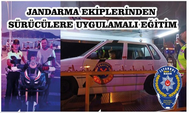 Jandarma Ekiplerinden Sürücülere Uygulamalı Eğitim...