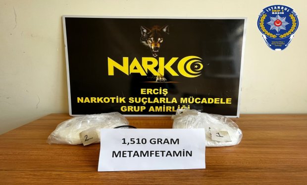 Van'da 1 kilo 510 gram metamfetamin ele geçirildi...