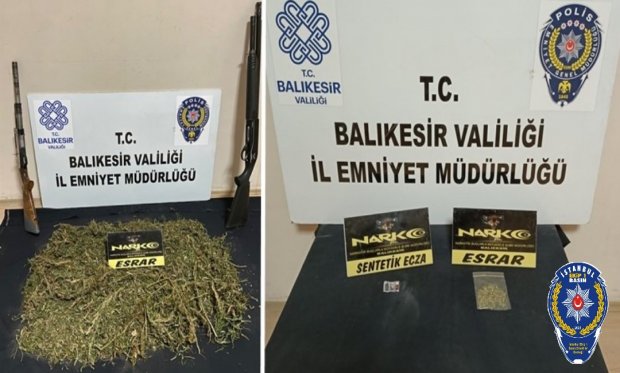 Balıkesir'de uyuşturucu operasyonu...