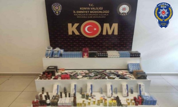 Konya polisinden kaçakçılara yeni operasyon...