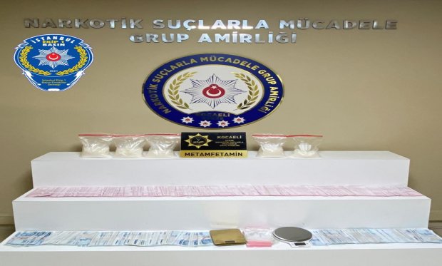 Kocaeli'de 2 kilo 120 gram metamfetamin ele geçirildi...