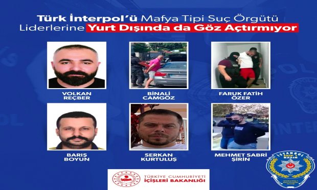 Türk Interpol’ü Mafya Tipi Suç Örgütü Liderlerine Yurt Dışında da Göz Açtırmıyor...