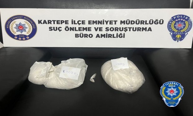 Kocaeli'de 2 kilogram uyuşturucu ele geçirildi...