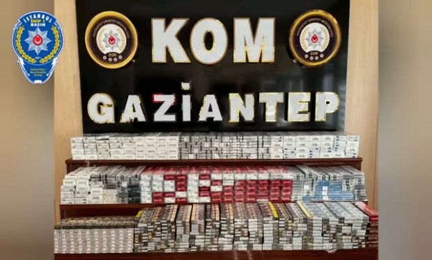 Gaziantep'te gümrük kaçağı 3 bin 640 paket sigara ele geçirildi...