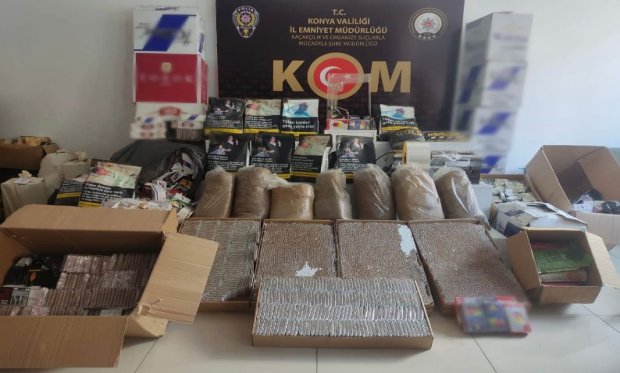 Konya polisinden kaçakçılık operasyonu!