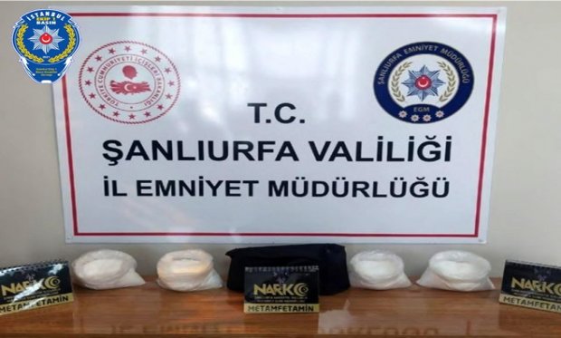 Şanlıurfa'da 4 kilo uyuşturucu ele geçirildi...