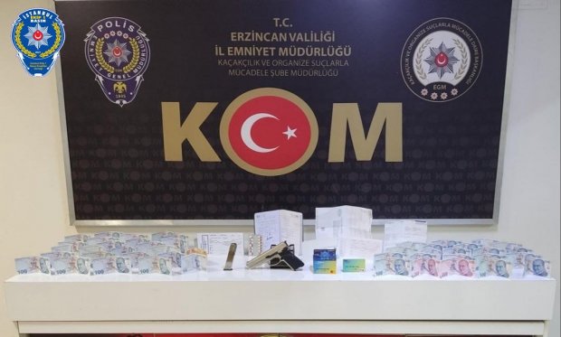 Erzincan'da tefecilik operasyonunda 5 gözaltı...