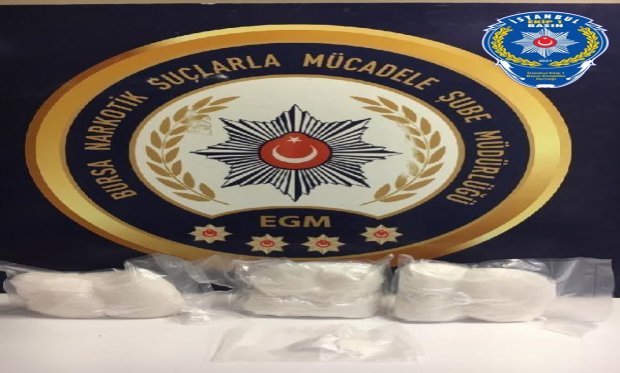 Bursa'da 3 kilo metamfetamin ele geçirildi...