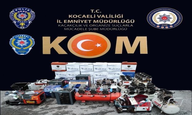 Kocaeli'de kaçakçılık operasyonlarında 7 gözaltı...