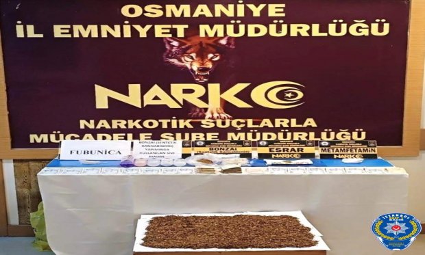 Osmaniye'de uyuşturucu operasyonu...