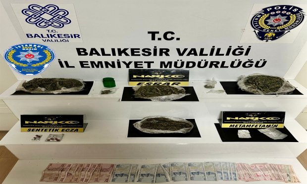 Balıkesir'de uyuşturucu operasyonu...