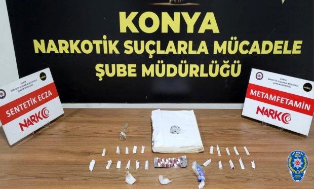 Konya polisinden uyuşturucu baskını: 3 tutuklama...