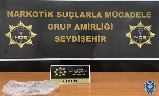 Konya'da yolcu otobüsünde üzerinde uyuşturucu ele geçirilen şüpheli tutuklandı...