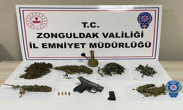 Zonguldak'ta uyuşturucu operasyonu...