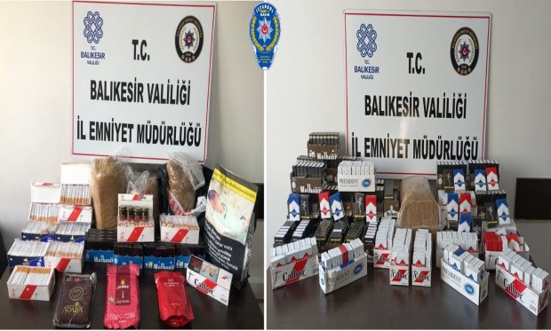 Balıkesir'de kaçak tütün operasyonu...