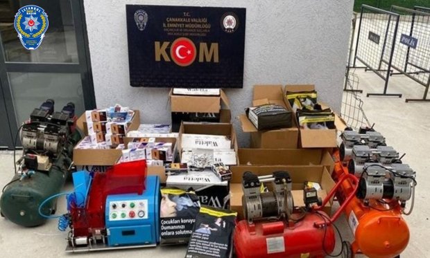 Çanakkale'de "Makaron" operasyonu: 4 gözaltı...