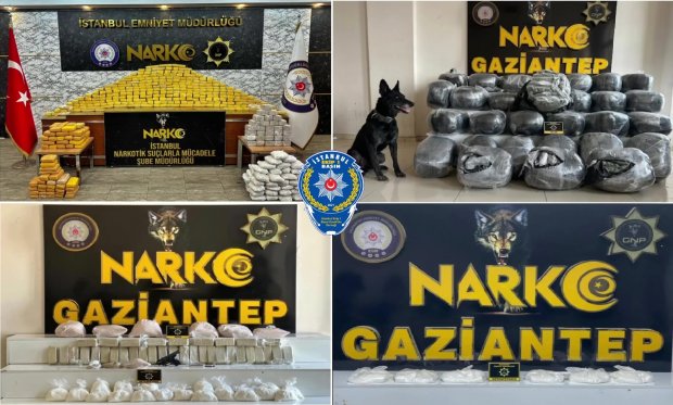 İstanbul ve Gaziantep'te Narkotik Operasyonu...