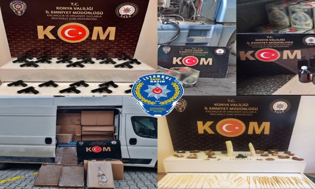 Konya polisinden kaçakçılara darbe! 15 milyon TL değerinde kaçak ürün ele geçirildi...