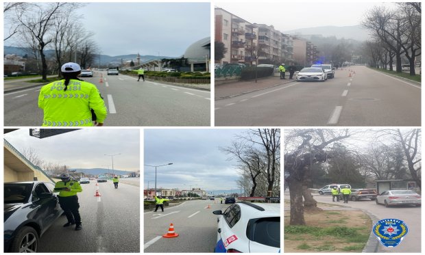 Bursa'da trafik ekiplerinden denetim! 