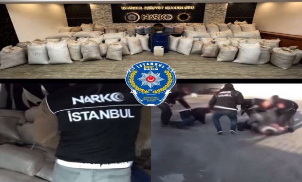 İstanbul'da “NARKOÇELİK-5 operasyonu: Tam 4,6 ton uyuşturucu ele geçirildi. 8 kişi yakalandı…