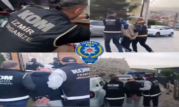 İzmir’de “MAHZEN-24” operasyonunda bir organize suç örgütü daha çökertildi! 8 şüpheli yakalandı…