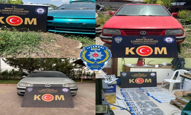 Konya Polisinden Gümrük Kaçağı Araç ve Sahte Plaka Operasyonu …