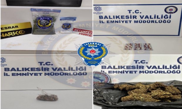 Balıkesir’de uyuşturucu operasyonu:6 gözaltı…