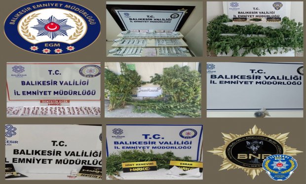 Balıkesir'de uyuşturu operasyonu…