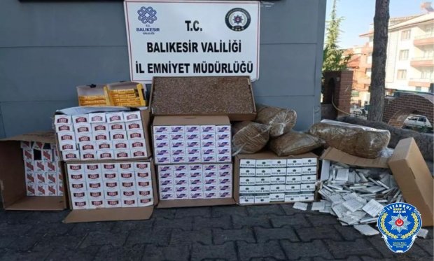 Balıkesir’de Kaçak Sigara Operasyonu…