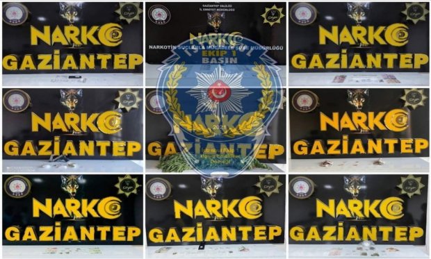 Gaziantep'te Narkotik operasyonlarda 37 tutuklama...