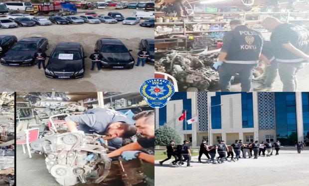 Konya polisinden 'change araç' çetesine büyük operasyon….