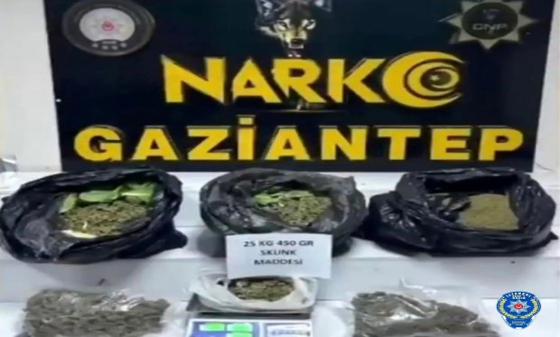 Gaziantep'te uyuşturucu operasyonu…