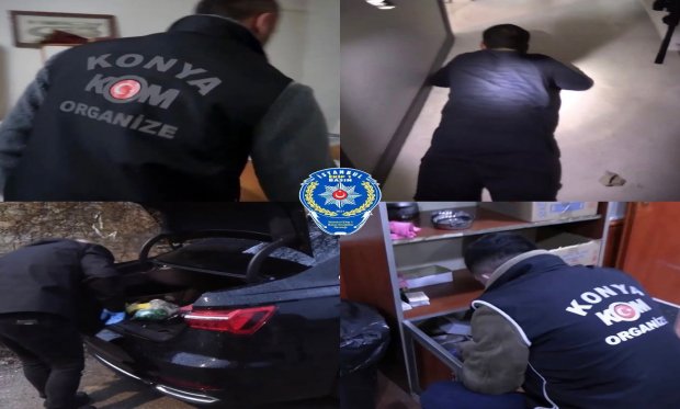 Konya'da Organize Suç Örgütüne Şafak Operasyonu: 25 Gözaltı…