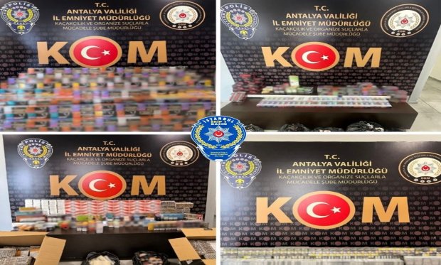 Antalya polisinden kaçakçılık operasyonu…