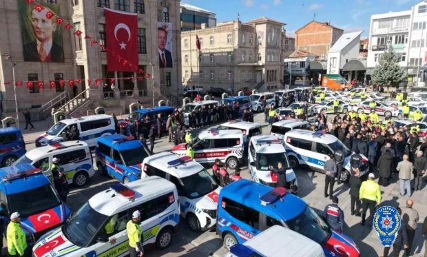 Aksaray'a 118 yeni araç törenle tahsis edildi…