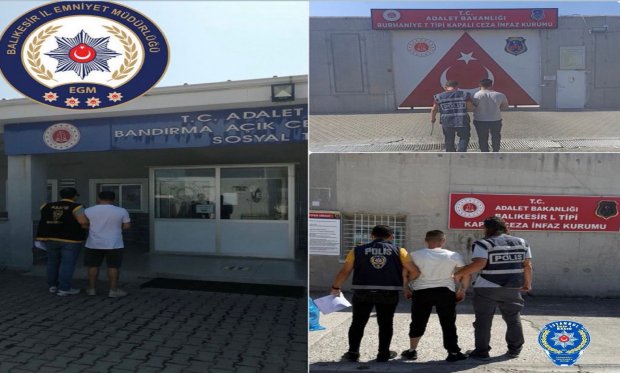 Balıkesir’de eş zamanlı operasyonda 47 aranan şahıs yakalandı…