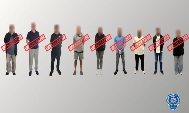 Kırmızı bültenle aranan 9 kişi yakalanarak Türkiye'ye getirildi…