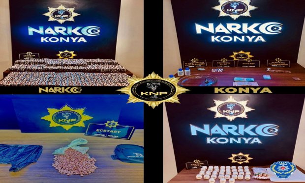 Konya Narkotikten zehir tacirlerine darbe! 82 ayrı operasyonda 68 kişi tutuklandı…