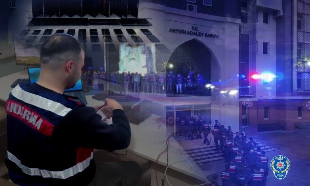 Artvin merkezli 4 İlde organize suç örgütüne yönelik operasyon:35 şüpheli yakalandı….