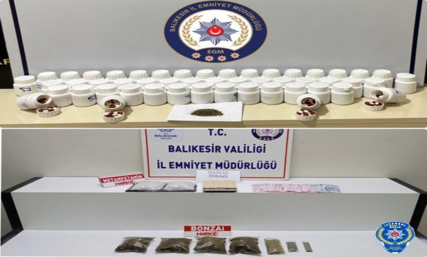 Balıkesir'in iki ilçesinde uyuşturucu operasyonu…
