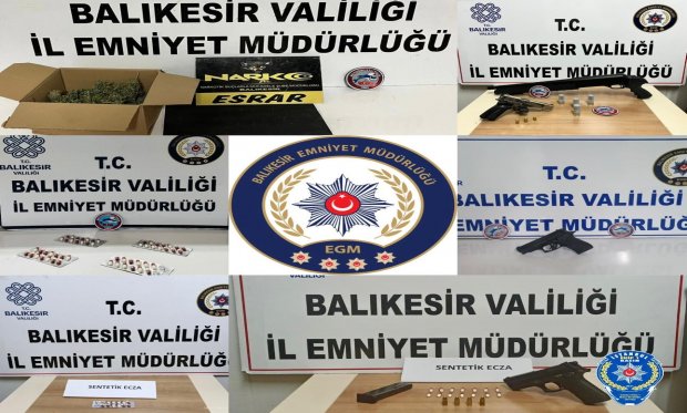 Balıkesir’de asayiş uygulamalarında 63 aranan şahıs yakalandı…