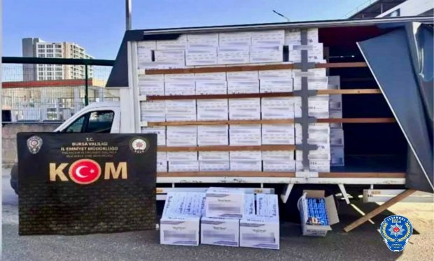 Bursa'da kaçak makaron ele geçirildi…